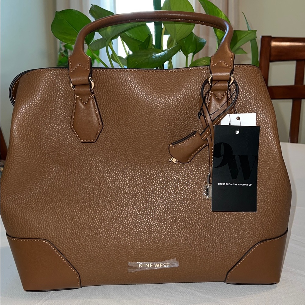 Nine West Tan Leather Tote